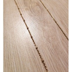 Chaine de collier dorée à bille