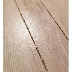 Chaîne de collier en acier inoxydable doré