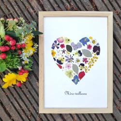 Herbier fête des mères personnalisable