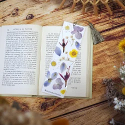 Papeterie fleurs cadeau fin d'année - Marque-pages avec de vraies fleurs d'Auvergne 2