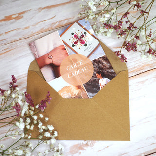 Carte cadeau upcycling de bouquet de marié.e. Donnez une seconde vie à votre bouquet !