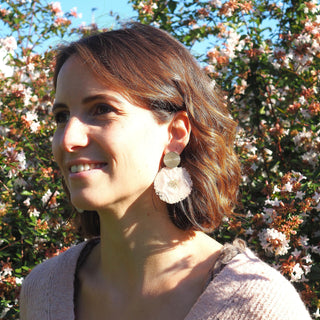 Bijou fleuri - Boucles d'oreilles sakura en fleurs de cerisier du Japon