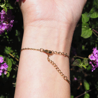 Bijou fleur - Bracelet en confettis de pétales de fleurs des chutes de mes herbiers