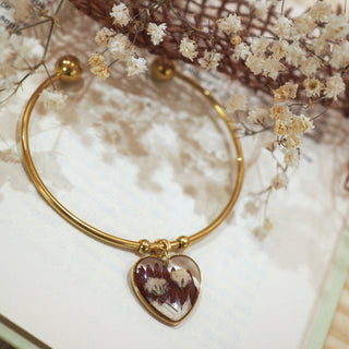 bracelet bouquet de mariées - upcycling de bouquet