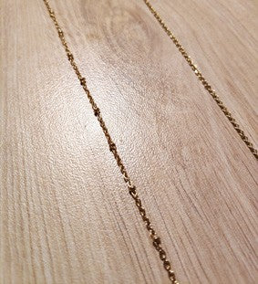 Chaîne de collier en acier inoxydable doré