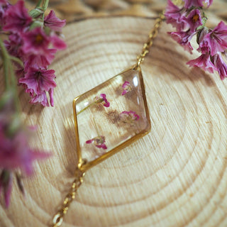Bracelet losange Alysse rose
