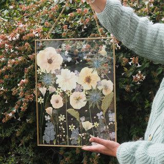 UPCYCLING DE BOUQUET DE MARI2E EN TABLEAU